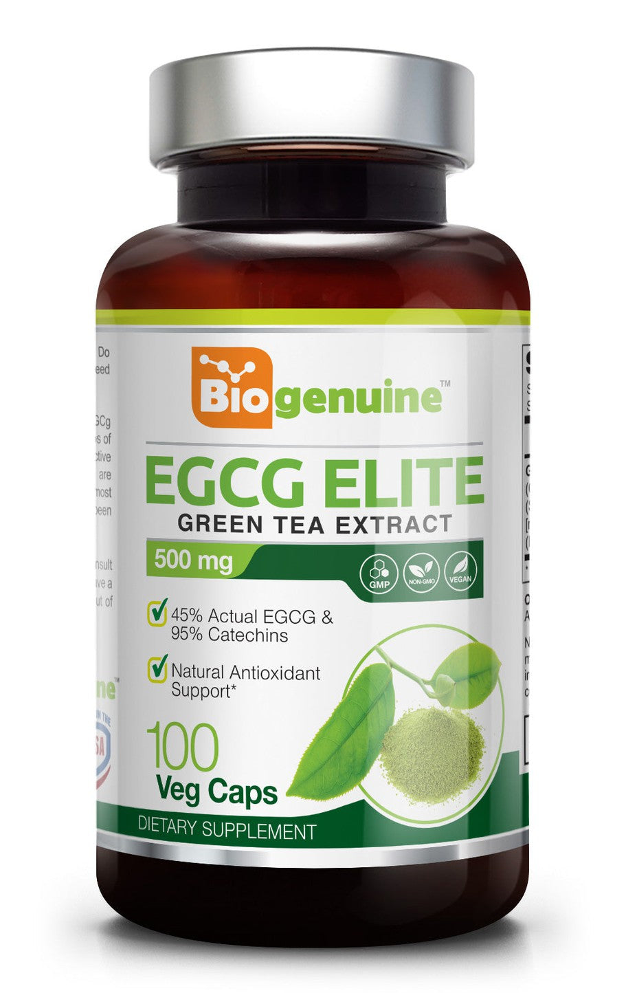 Green Tea Extract EGCG 500 mg 100 Veg Caps