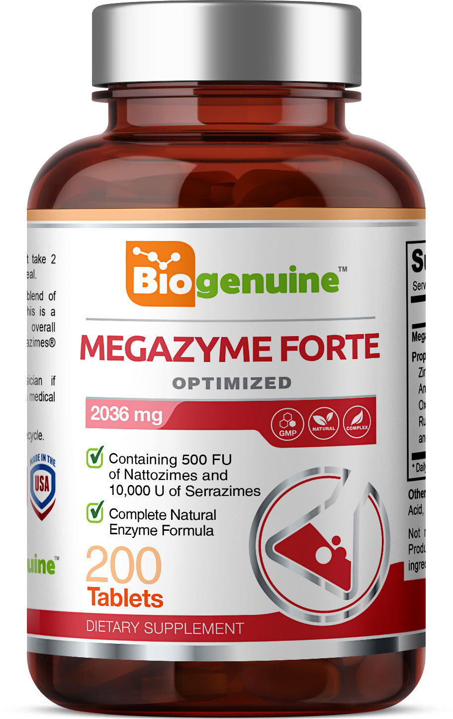 Megazyme Forte Optimized 2036 mg 200 Tablets